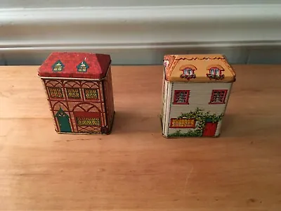 Vintage Lillian Vernon 1984 Tea House Tins Set Of 2 Collectibles  • $9.99