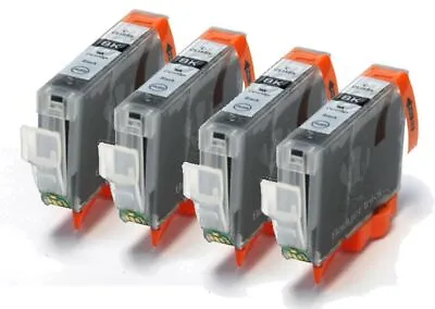 CLI8Bk X4 Black Compatible Printer Ink Cartridges - CL18 CLI-8 C008B • £11.98