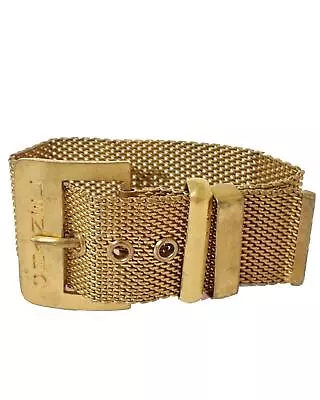 Pre Loved Chanel Twist Design Gold-Plated Bangle  -  Bracelets • $1817