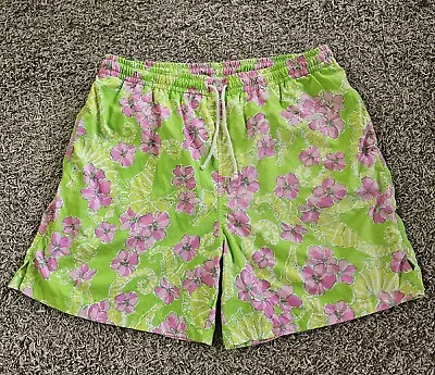 Lily Pulitzer Capri Trunks Men's Large Swim Liner Summer Seahorse Beach Pool Spa • $66.84