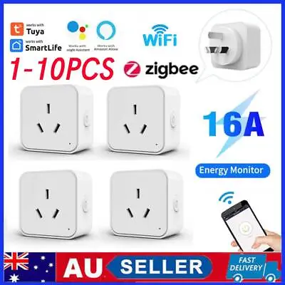 Tuya WiFi Zigbee 16A Smart Socket AU Plug Voice Control For Alexa Google Home AU • $9.99