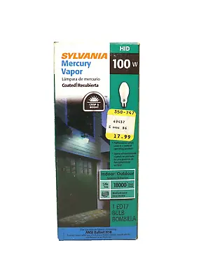 Sylvania 100W Mercury Vapor Light Bulb ED17 Indoor/Outdoor Ballast H38 • $39.18