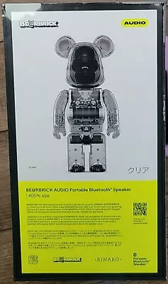 Medicom Bearbrick Audio 400% Rinaro Portable Speaker Clear Brand New Unopened • $699.99