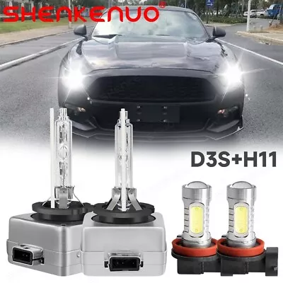 HID Headlight Bulbs For Ford Mustang 2008-2017 Low/High Beam LED Fog Light Kit • $33.12