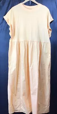 River Island Orange T Shirt Style Cotton Midi Dress Size 20 BNWOT • £17.99