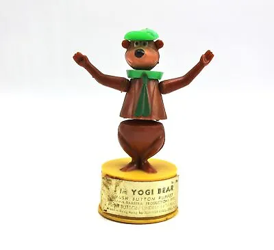 Vintage YOGI BEAR Hanna Barbera Kohner Push Button Puppet Toy Hong Kong /2 • $40