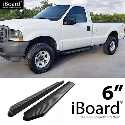 IBoard Black Running Boards Style Fit 99-16 Ford F250/F350 Regular Cab • $189