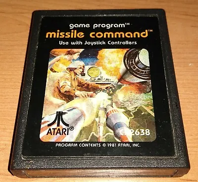 Atari 2600 - Missile Command Game Cartridge - Vintage - Very Good Condition • $5.99