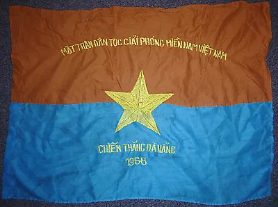 VC FLAG - Da Nang - CCN - NLF Viet Cong - TET OFFENSIVE 1968 - Vietnam War F.89 • $89.99