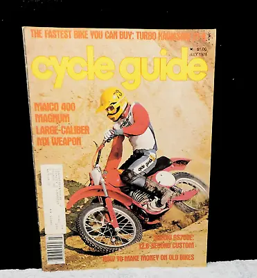 July 1978 Cycle Guide Maico 400 Magnum Suzuki GS750 GS750E Vintage MX AHRMA • $14.95