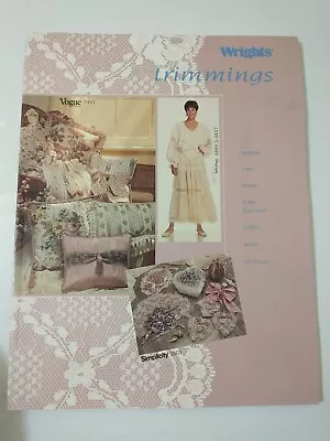 Wrights Trimmings Catalog Fabric Styles For Patterns Vogue Simplicity McCalls • $8.01