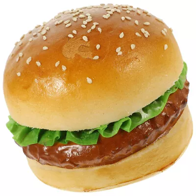  Fast Food Photo Prop Artificial Fake Bread Simulated Hamburger Model • £9.19