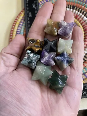 Wholesale Lot Of 10 Crystal Merkaba Stars Hand Crafted Natural Stone UK Sellers • £15