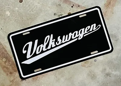 Vintage Style Volkswagen License Plate Script Emblem Bug Beetle • $24.95