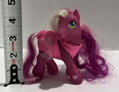 2002 My Little Pony Cherry Blossom II Deep Purple Pony Tricolored Hair & Outfit • $16