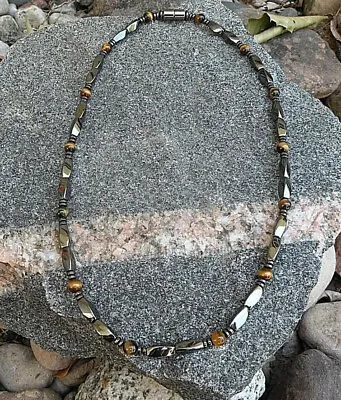 Magnetic Hematite Therapy Anklet Necklace Bracelet 1 Row Brown Tigers Eye • $35.99
