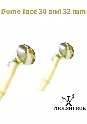 Chasing Hammer 30 & 32mm  Dome FACE Jewelry Crafts Metal Forming Jewelers Hammer • £21.99