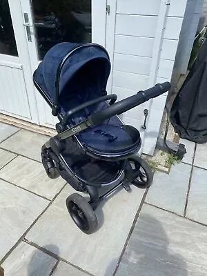 ICandy Peach 6 - 2020 Chrome Pushchair & Carrycot - Navy Check • £199