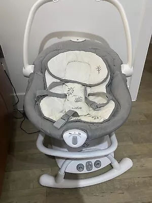 Baby Swing Chair Joie Sansa 2 In 1 Rocker Bouncer Rocking Seat Newborn - 9KG NEW • £50