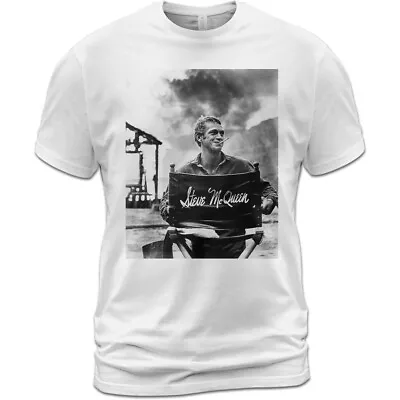 Cotton T-Shirt Steve McQueen The King Of Cool The Great Escape • $15.95