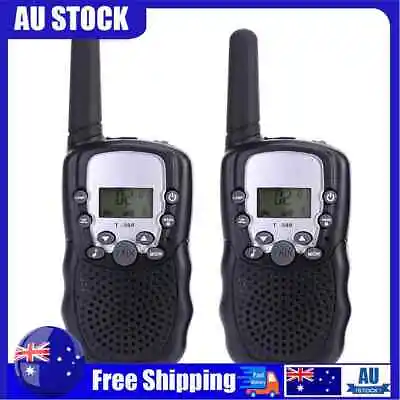$26.11 • Buy 2pcs Mini Walkie Talkie 5km UHF 2 Way Radio Wireless For Amateur (Black) AU