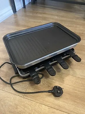 Raclette Grill 8 Person Indoor Grill Machine 8 Mini Non Stick Pan For Raclette 1 • £52.99