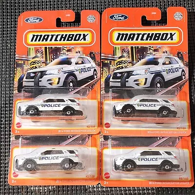 2022 Matchbox  Ford Interceptor Utility Monroeville Lot Of 4 Police • $19.98