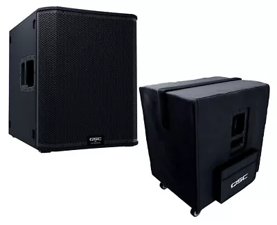 QSC KS118 3600 Watt 18  Powered Subwoofer Active Sub W/ Casters & Cover • $1999.99