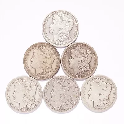 1896-S Morgan Silver Dollar 6-Coin Lot • $209.99