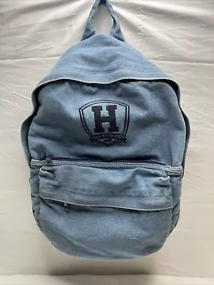 Hollister High Merchants Women's Backpack Bookbag Tote Bag Denim Jean Bag Blue • £26.39