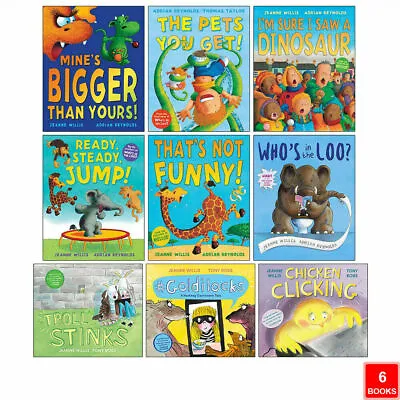 £24.99 • Buy Jeanne Willis 9 Books Collection Set Who's In The Loo, Troll Stinks, Goldilocks
