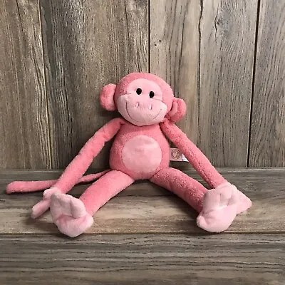 Animal Adventure 2014 Pink Hugging Monkey Poseable Plush HTF 15” Lovey • $39.99