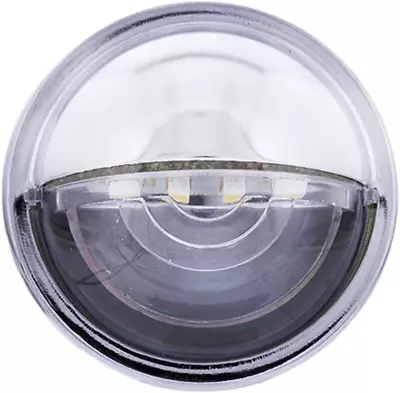 39995B 4 LED Rounded License Light 1 ½” Diameter Steel Housing Easy Push-On • $14.85