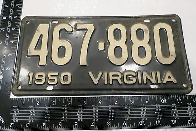 $47.99 • Buy 1950 50 Virginia Va License Plate Tag #467-880 467880 (chcol)