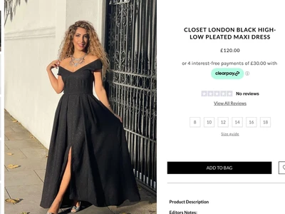 £70 • Buy Closet London Black High-low Pleated Maxi Dress - Size 12 - Bnwt - Rrp £120