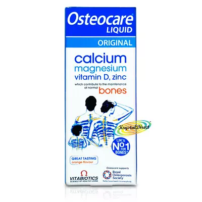 £8.99 • Buy Vitabiotics Osteocare Liquid Original 200ml Calcium Supplement For Bone Health