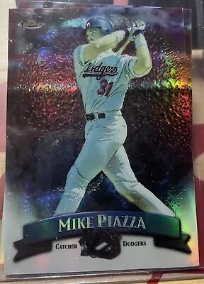 1998 Topps Finest Jumbo Refractor Mike Piazza #4 4x6 • $15