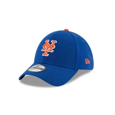New York Mets Hat New Era 39Thirty Flex Fit Baseball Cap Size M/L Blue Orange • $27.19