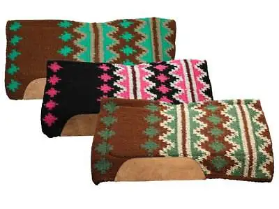 $59.95 • Buy Tahoe Wool Felt Shock Absorbing Western Contour Saddle Pad Blanket 34  X 36 