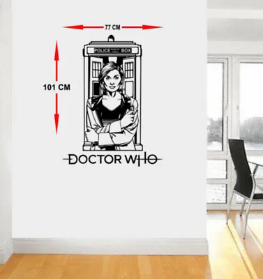 Dr Who Jodie Whittaker Thirteenth Dr Wall Sticker Icon Wall Decal Art Sticker • £16.99