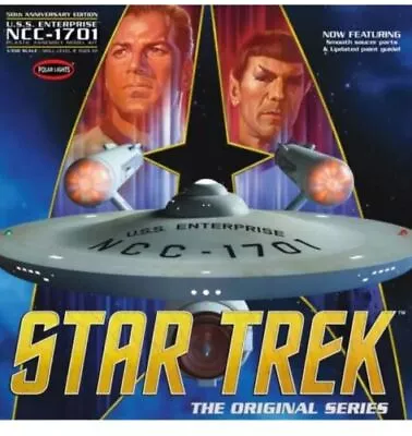 Polar Lights 1/350 Star Trek TOS Enterprise 50th Anni Model Kit W/ Lighting Kit • $388.23