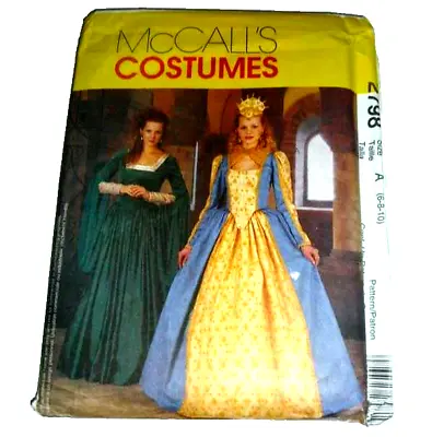 Elizabethan Princess Medieval Tudor Gown Costume Sewing Pattern 6-10 Cosplay • $16