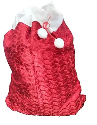 Giant Christmas Santa Sack Xmas Felt Gift Present Stocking Bag Filler 80 X 60cm • £5.49