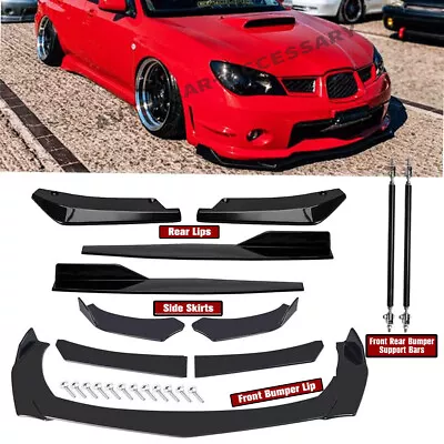 For Subaru Impreza Front Rear Bumper Lip Spoiler Splitter Body Kit Side Skirt • $55.99