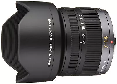 Panasonic Micro Four Thirds 7-14mm F4.0 Wide Angle Zoom G VARIO ASPH. H-F007014 • $635.14