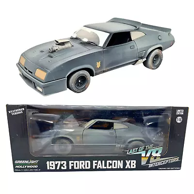 Greenlight Mad Max 1973 Ford Falcon XB V8 Interceptor Car Weathered 1:18 Diecast • $87.42