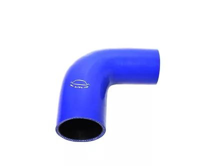 4-Ply Reinforced 2 -2.5  ID 90 Degree Elbow Silicone Hose Coupler Intake BLUE • $13