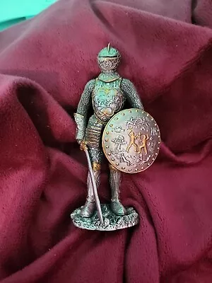 Medieval Knight Parade Armor W/ Sword Shield Figurine Mini Statue 4.5  Veronese • $9.99