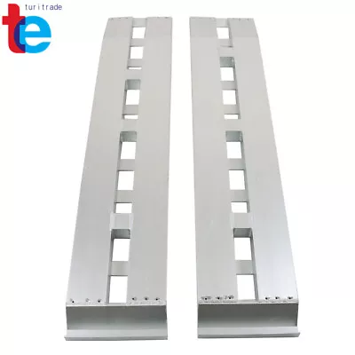 60'' X 12'' 1 Pair Aluminum Ramps 6500Lbs Car Trailer Truck Ramps Hook End • $154.01