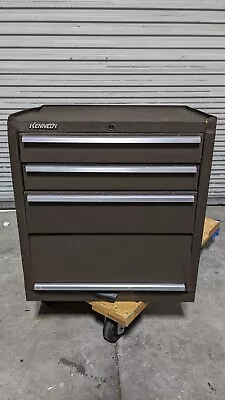 KENNEDY Steel Tool Roller Cabinet 3 Drawers Tubular Key Lock 273XB Damaged • $637